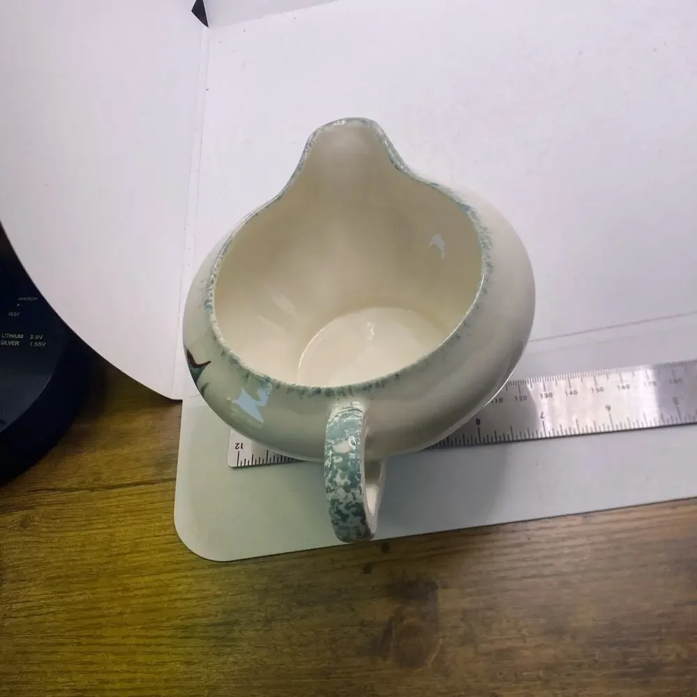 Blue Ridge Pottery Gravy Boat Floral Antique